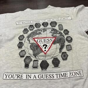 vintage guess watches you’re in a guess time zone t shirt L